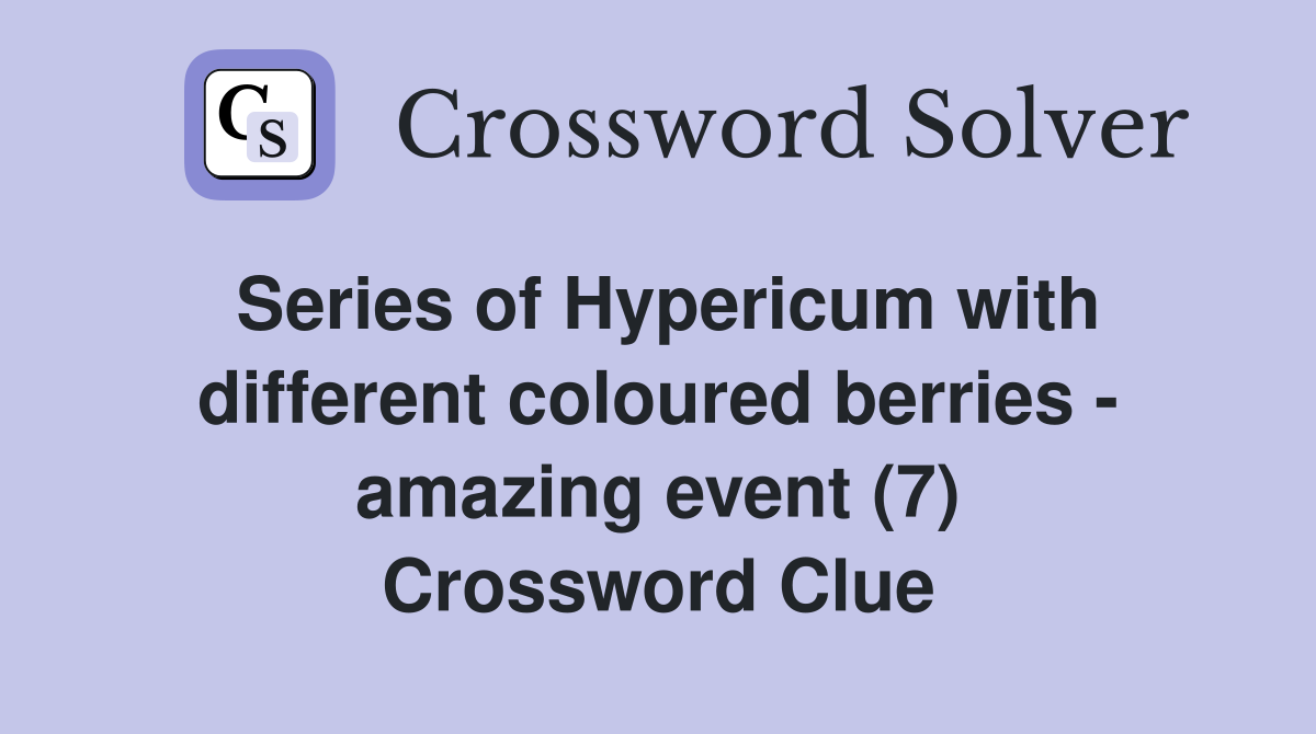 Series of Hypericum with different coloured berries amazing event (7